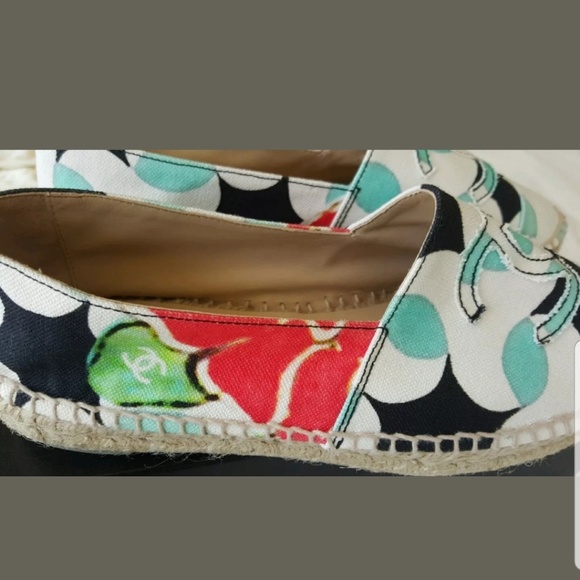 ⛔🍒HOST PICK 🍒 CHANEL MULTICOLOR ESPADRILLE - Picture 8 of 8